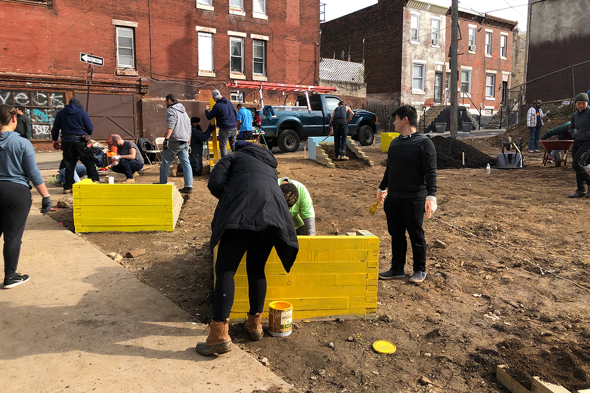 Tusculum Square park build community philadelphia kensington Shift